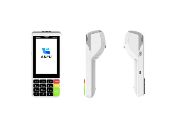 Terminal de point de vente Android intelligent ANFU avec scanner de code à barres certifié EMV PCI