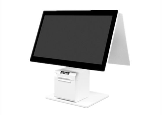 Tout en un seul point de vente Caisse enregistreuse ordinateur Bureau machine de point de vente Android 11 Système de point de vente à double écran