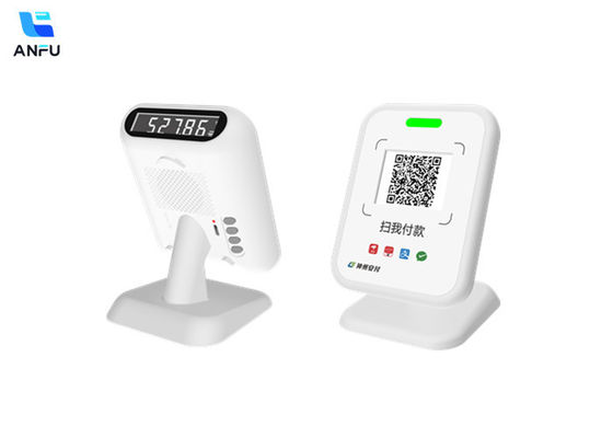 Code QR paiement haut-parleur de boîte de son portable pour lecteur de code 4G et terminal de diffusion